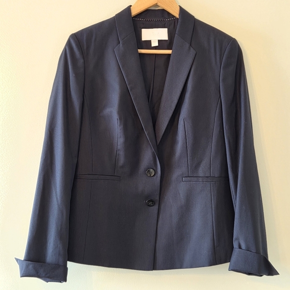Hugo Boss Jalanda Professional Virgin Wool Classic Suit Jacket Blazer Size 6 - Picture 4 of 9